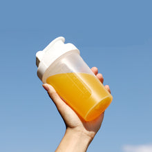 Lade das Bild in den Galerie-Viewer, 2pcs Protein Powder Shake Cup 400ml Sports Water Cup Plastic Fitness