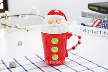 Lade das Bild in den Galerie-Viewer, Xmax Christmas Cup Gift with Lid Ceramic Mark Three-Dimensional Animal Cartoon Creative Gift