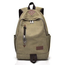 Lade das Bild in den Galerie-Viewer, Backpack Men Casual Canvas Backpack Vintage Travel Bag High School Student Schoolbag Men