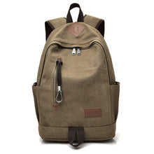 Lade das Bild in den Galerie-Viewer, Backpack Men Casual Canvas Backpack Vintage Travel Bag High School Student Schoolbag Men
