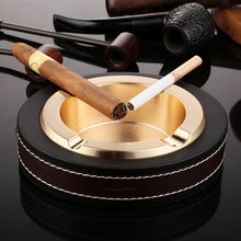Lade das Bild in den Galerie-Viewer, Ashtray Honest Genuine Cigar Metal Creative Trendy Boutique Genuine Leather
