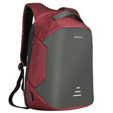 Lade das Bild in den Galerie-Viewer, Backpack Supply Anti-Theft Middle School and College Schoolbag USB Charging Computer Bag Waterproof Travel