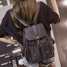 Lade das Bild in den Galerie-Viewer, Backpack Women's Bag Korean Style Fashion All-Matching 2022 New Trendy Oxford Canvas Preppy Style