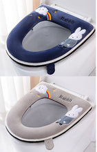 Load image into Gallery viewer, 3pcs Toilet Seat Cover Pads Home Winter Closestool Cushion Cartoon Cute