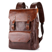 Lade das Bild in den Galerie-Viewer, Backpack Crazy Horse Leather European American Fashion & Trend Large Capacity Simple Travel
