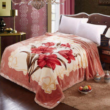 Lade das Bild in den Galerie-Viewer, Blanket Raschel Double-Layer Thickened Autumn and Winter Woolen Blanket Coral Fleece Flannel