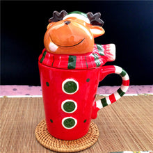 Load image into Gallery viewer, Xmax Christmas Cup Gift Reindeer Elderly Creative Cartoon Porcelain Water Gift