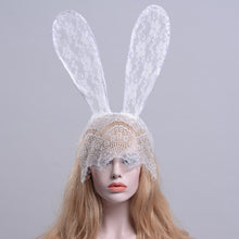 Load image into Gallery viewer, 2x Halloween Xmas Christmas Gifts Decoration Style Lace Headband Decoration Rabbit Ears Hair Hoop