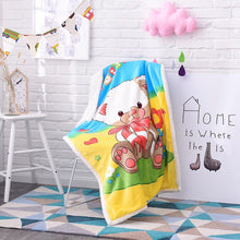 Load image into Gallery viewer, Berber Fleece Blanket Air Conditioning Blanket Sofa Blanket Thickened Children's Double-Layer Flannel