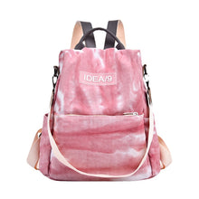 Load image into Gallery viewer, Special-Interest Design Tie-Dyed Canvas Backpack Small Fresh Casual Backpack for Women
