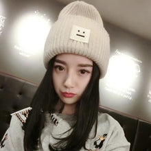 Lade das Bild in den Galerie-Viewer, Warm Winter Knit Beanie Hats Women's Wool Trendy Korean Youth Korean Cute Autumn and Winter Unisex