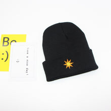 Lade das Bild in den Galerie-Viewer, Warm Winter Knit Beanie Hats Embroidered Weather Hat Men 'S Crimped Pullover Wool Unisex