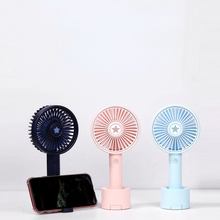 Lade das Bild in den Galerie-Viewer, 2021 New Lucky Star Aromatherapy USB Small Handheld Fan Mobile Phone Holder Desktop Charging