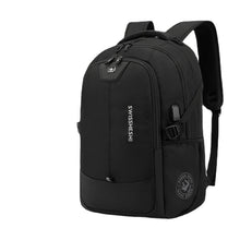 Load image into Gallery viewer, Backpack Swiss Black Men's Leisure Business Travel Large Capacity Student Schoolbag Men's Computer Bag