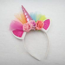 Lade das Bild in den Galerie-Viewer, 2x Halloween Xmas Christmas Gifts Decoration Unicorn Headband Hair Accessories