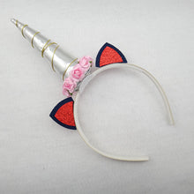 Lade das Bild in den Galerie-Viewer, 2x Halloween Xmas Christmas Gifts Decoration Unicorn Headband Hair Accessories