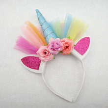 Lade das Bild in den Galerie-Viewer, 2x Halloween Xmas Christmas Gifts Decoration Unicorn Headband Hair Accessories