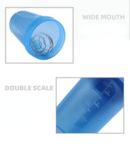 Lade das Bild in den Galerie-Viewer, 2pcs Protein Powder Shake Cup 400ml Sports Water Cup Plastic Fitness