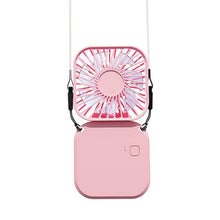 Load image into Gallery viewer, 3-in-1 Fan Hanging Neck Foldable Small Electric Fan Outdoor Handheld Sports 3-speed Portable Mi P9X7
