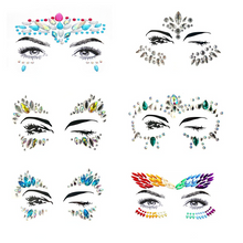 Load image into Gallery viewer, 10pcs Face Tattoo 3D Sexy Body Eye Sticker Diamond Makeup Party Face Sticker Woman