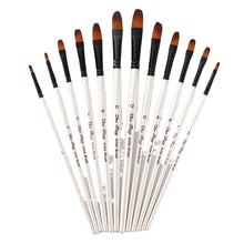 Load image into Gallery viewer, 12  Nylon Wool Set Gouache Watercolor Paint Brushes Pen