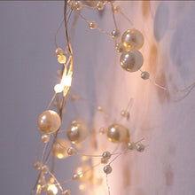 Load image into Gallery viewer, 3M Pearl Light String Holiday Lamp AAA Battery Operate Weddings Gardens Jewelry Decoration