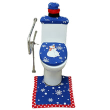 Load image into Gallery viewer, 3pcs Toilet Seat Cover Pads Christmas Three-Piece Set Multi-Style Christmas Hotel Decoration