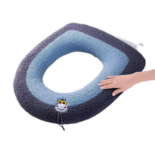 Load image into Gallery viewer, 3pcs Toilet Seat Cover Pads Autumn and Winter Zipper Winter Thicker Ring