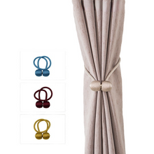 Load image into Gallery viewer, Simple Solid Color Earphone Curtain Magnetic Buckle Curtain Bandage Rope