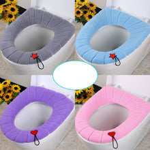 Load image into Gallery viewer, 3pcs Toilet Seat Cover Pads Portable Winter Thicker Washable