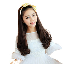 Lade das Bild in den Galerie-Viewer, Women Wig Fluffy Half Headgear Rinka Haircut Big Wave Mid-Length Long Hair W302