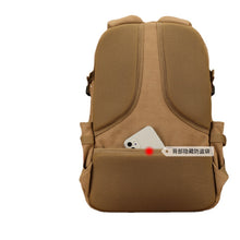 Load image into Gallery viewer, Backpack Men's Canvas with Lid Travel Backpack Female Lightweight Schoolbag Middle School Students