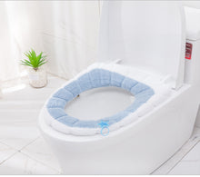Load image into Gallery viewer, 3pcs Toilet Seat Cover Pads Cushion Cushion Universal Plush Autumn and Winter Warm and Cute Knitted