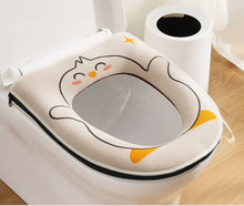 Load image into Gallery viewer, 3pcs Toilet Seat Cover Pads Home Summer Summer Pad Washer Zipper