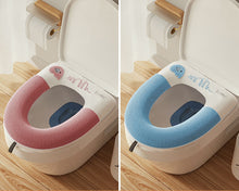 Load image into Gallery viewer, 3pcs Toilet Seat Cover Pads Home Winter Closestool Cushion Cartoon Cute
