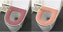 Load image into Gallery viewer, 3pcs Toilet Seat Cover Pads Linen Summer Thin Section Zipper Healthy and Soft