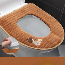 Load image into Gallery viewer, 3pcs Toilet Seat Cover Pads Winter Universal Thick Cushion Washable