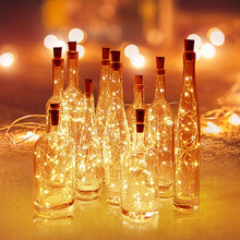 Load image into Gallery viewer, 10pcs Wine Bottle Lights with Cork LED String Light for Christmas Holiday Party Wedding Decoration