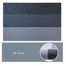 Lade das Bild in den Galerie-Viewer, 2PCs Christmas Tablecloths Woven Horizontal Stripes Textilene Placemat PVC Waterproof Non-Slip