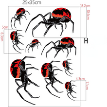 Lade das Bild in den Galerie-Viewer, 2PCs Halloween Haunted House Witch Pumpkin Lamp Ghost Bat Double-Sided Electrostatic Sticker