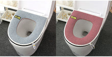 Load image into Gallery viewer, 3pcs Toilet Seat Cover Pads Linen Summer Thin Section Zipper Healthy and Soft