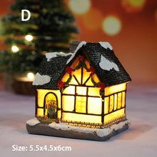 Lade das Bild in den Galerie-Viewer, 2pcs Mini Merry Christmas Decor Christmas Ornamnet Christmas Resin House