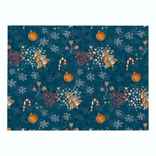 Lade das Bild in den Galerie-Viewer, 2pcs Christmas Tablecloths Cartoon Printed Placemats Insulated And Waterproof Table Mats