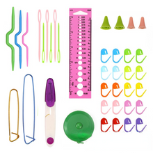 Lade das Bild in den Galerie-Viewer, 21 Crochet and Accessories Set Weaving Tools with Storage Bag