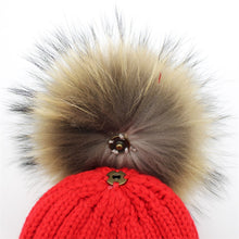 Lade das Bild in den Galerie-Viewer, Warm Winter Knit Beanie Hats Parent-Child Wool Autumn and Winter Fleece-Lined Warm Curling Women Unisex