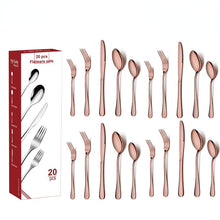 Lade das Bild in den Galerie-Viewer, 304 Stainless Steel Flatware Sets 20-Piece Set Western Food/Steak Knife, Fork and Spoon Suit