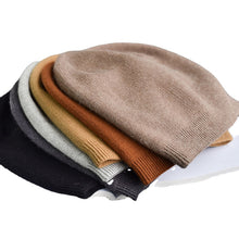 Lade das Bild in den Galerie-Viewer, Warm Winter Knit Beanie Hats Solid Color Thin and All-Matching Wool Men's and Women's Pullover Unisex