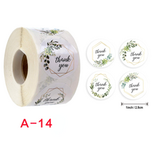Load image into Gallery viewer, 1000PCs Hand-Painted Flower Thank You Sticker Adhesive Label Gift Food Sticker