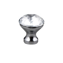 Load image into Gallery viewer, 10PCs Single Hole Crystal Diamond Handle 25mm Furniture Handle Wardrobe Drawer Door Handle