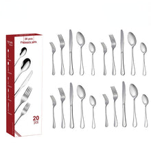 Lade das Bild in den Galerie-Viewer, 304 Stainless Steel Flatware Sets 20-Piece Set Western Food/Steak Knife, Fork and Spoon Suit